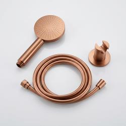 Aquanello Eterna Koppar PVD Handduschset med Rund Handdusch och Väggfäste ET-B-SET6-2-62